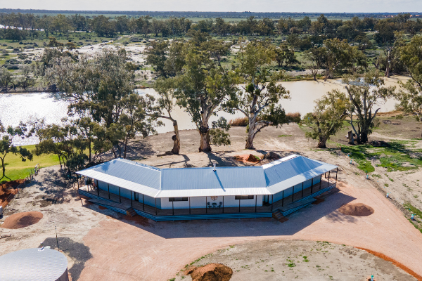 Custom home in NSW: From above