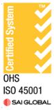 Accreditation logos 2025 Yellow 45001