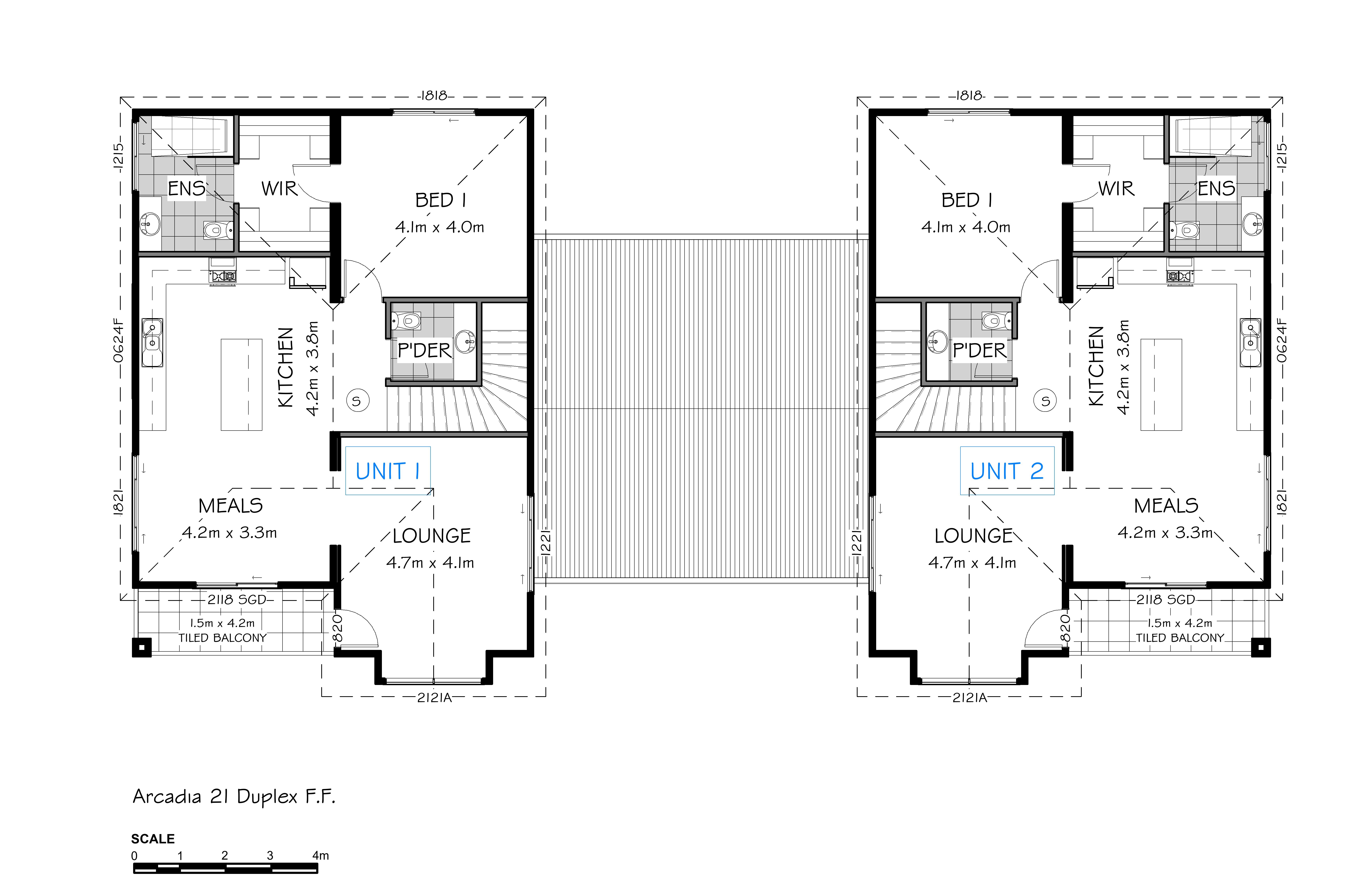Arcadia 21 Duplex - First Floor Plan