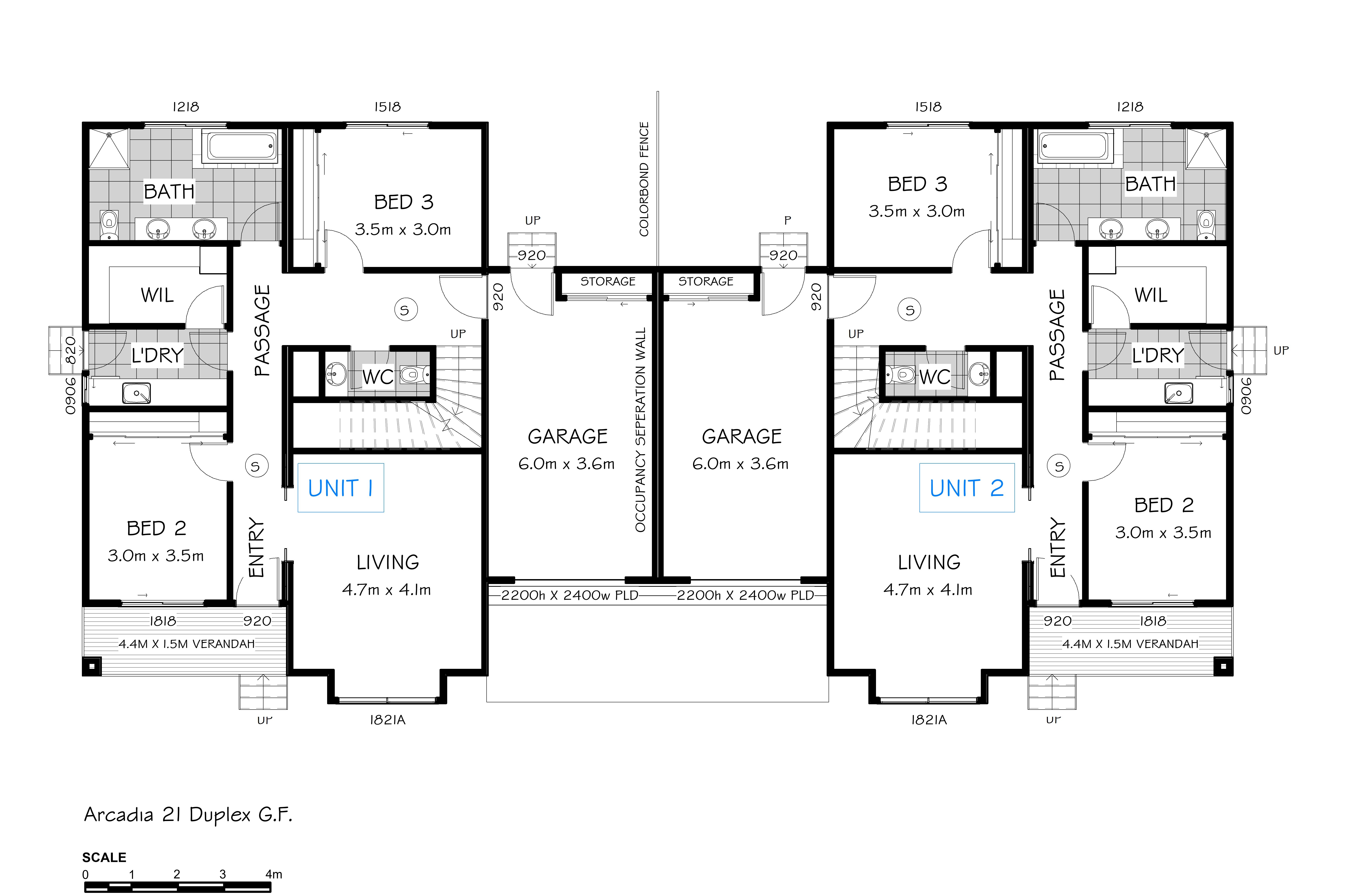 Arcadia 21 Duplex - Ground Floor Plan
