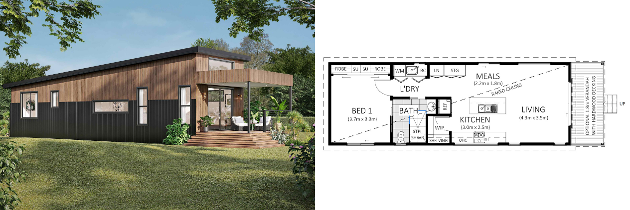 Carrajung   Render and floor plan