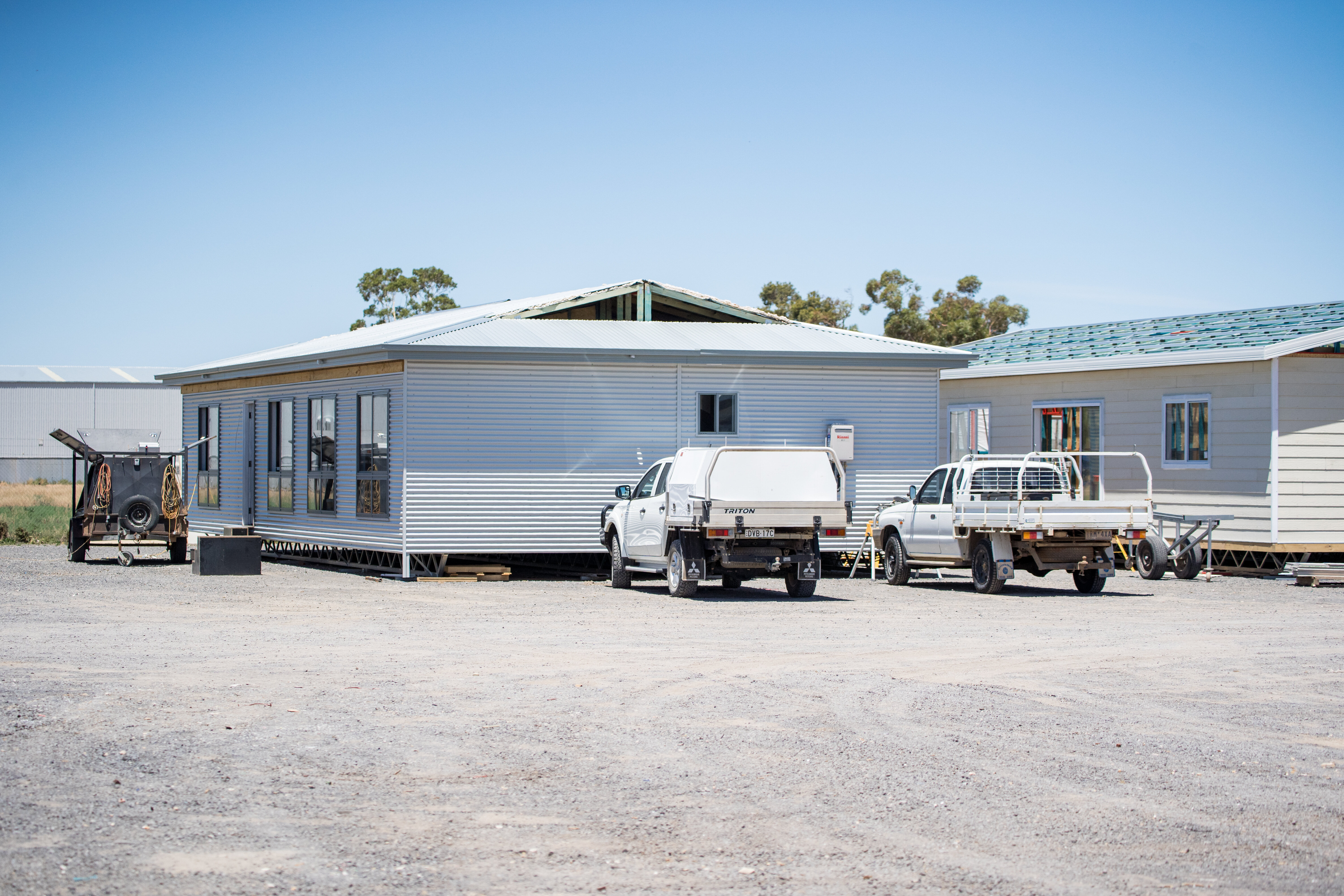 homes being constructed