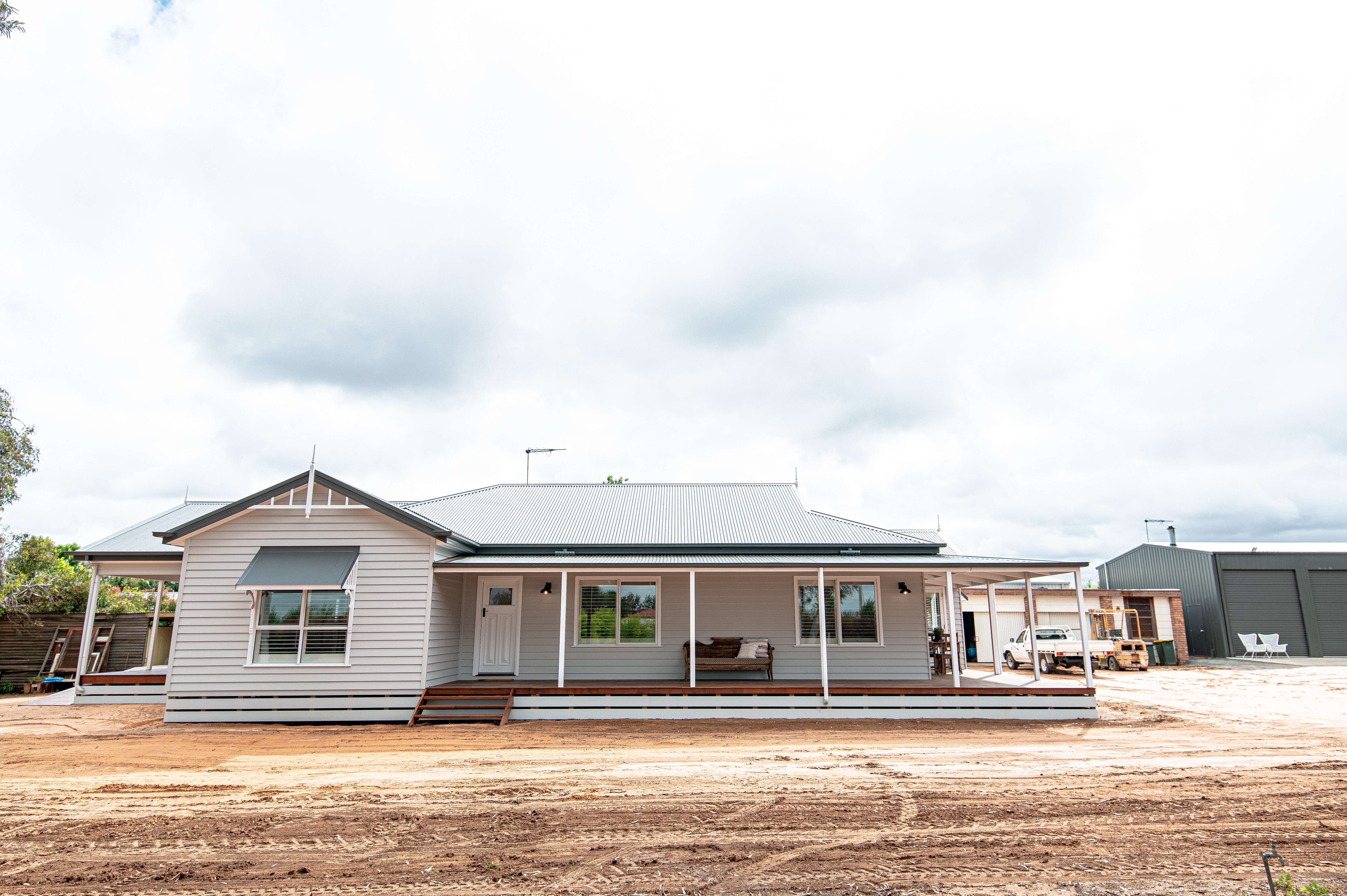 modular home placed on site