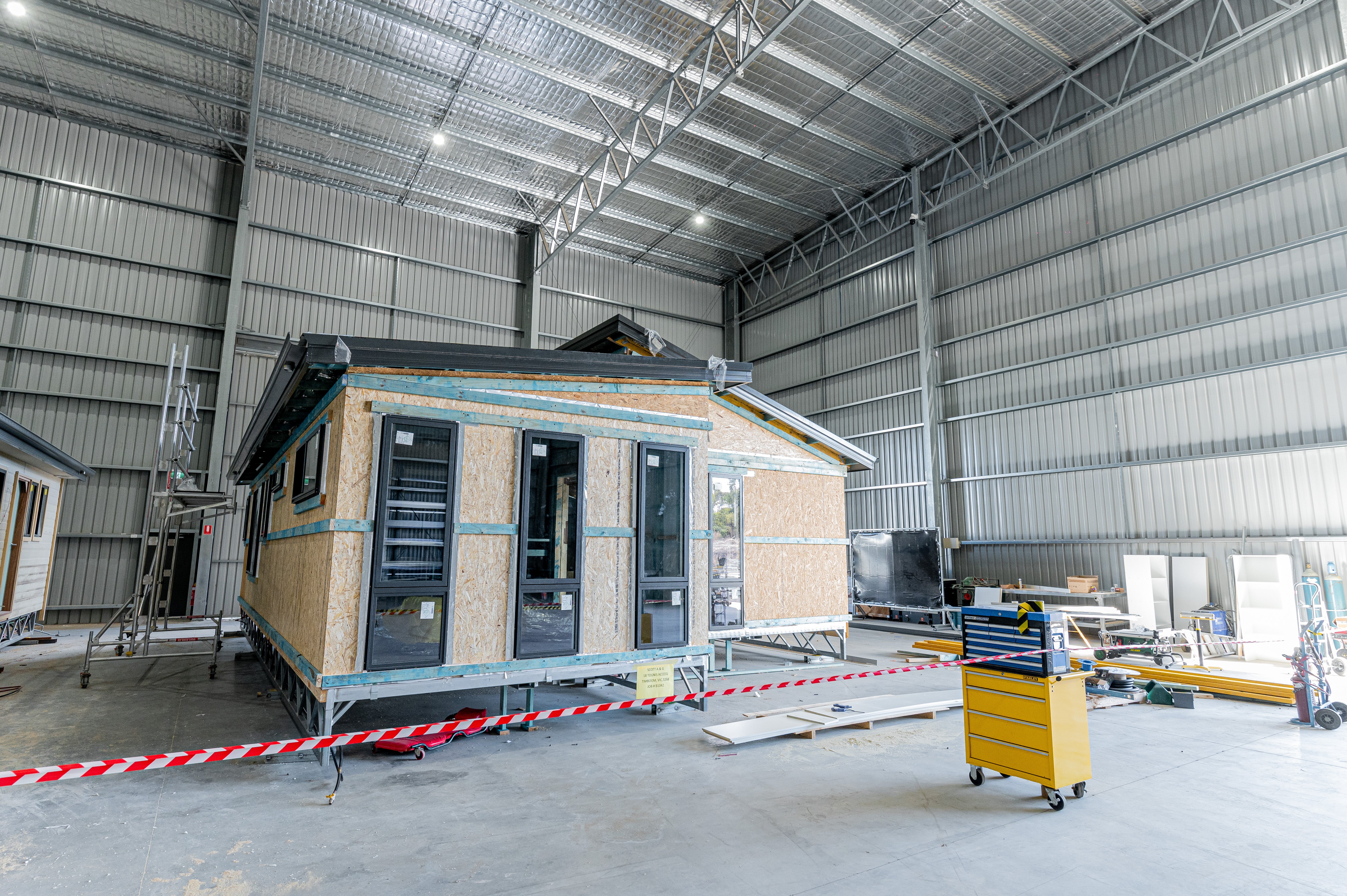 modular home in factory